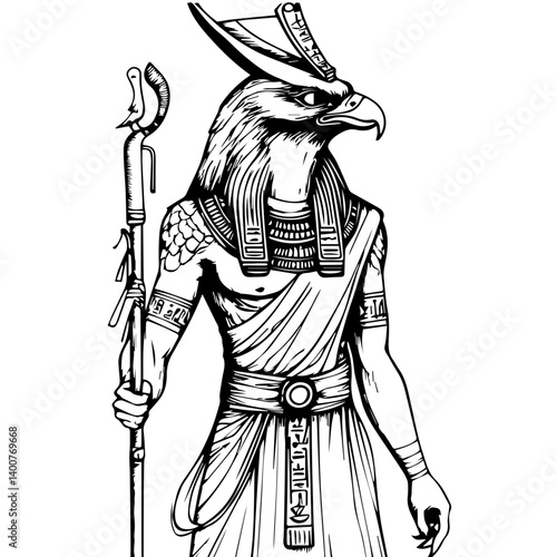 Horus – The falcon-headed god of kingshi