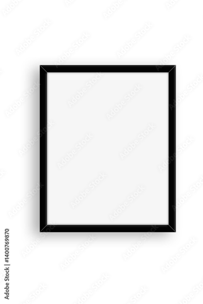 A blank black-framed picture, ready for customization or display. A blank black-framed picture, ready for customization or display.