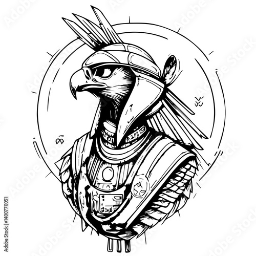 Horus – The falcon-headed god of kingshi