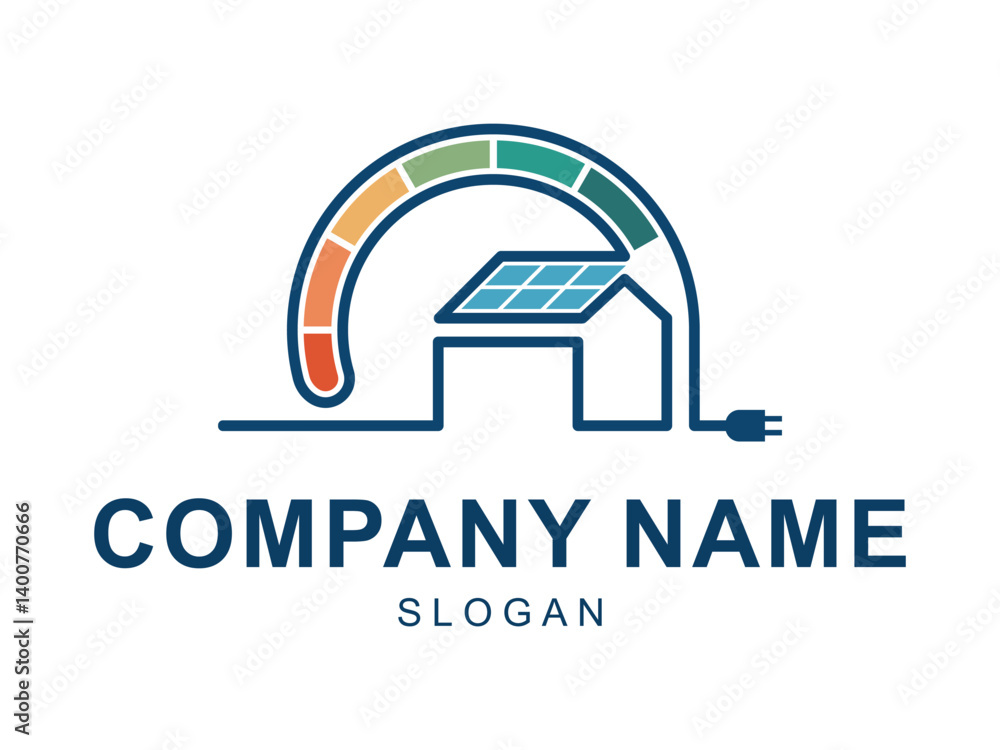 Sophisticated Modern Solar Panel Logo Design Version 3 Sophisticated Modern Solar Panel Logo Design Version 3