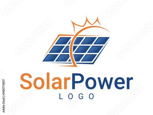 Sophisticated Modern Solar Panel Logo Design