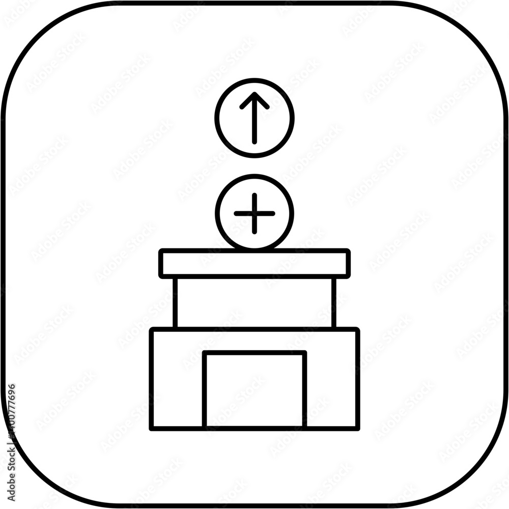 hospital icon design arrow up hospital icon design arrow up