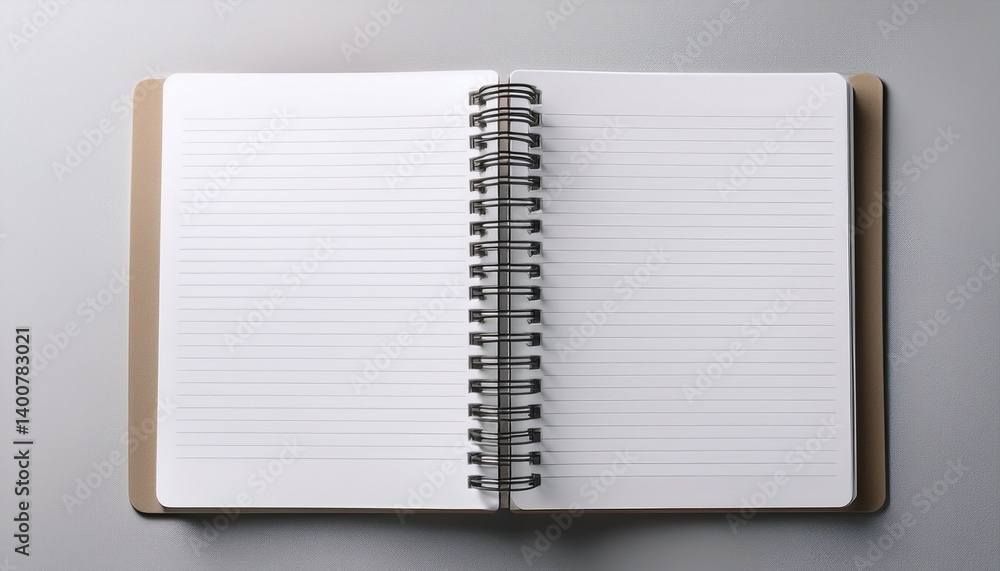 spiral notepad with blank lined pages on light background spiral notepad with blank lined pages on light background