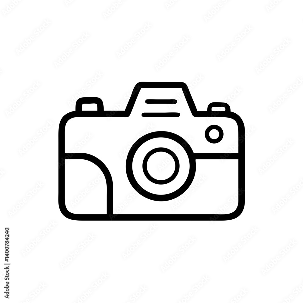 Camera icon illustration on a transparent background Camera icon illustration on a transparent background
