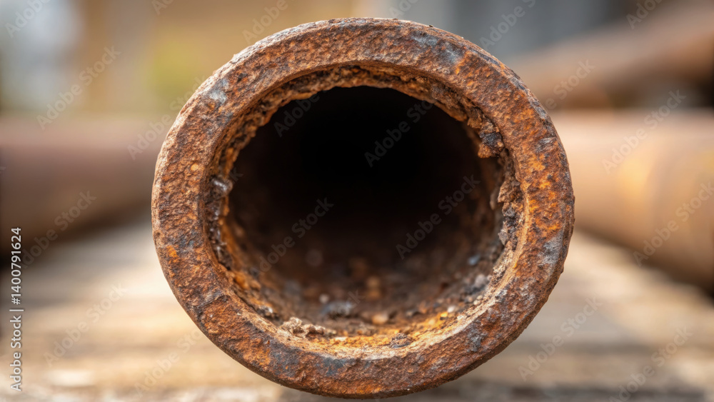 close up view of rusty pipe reveals importance of regular boiler maintenance to prevent scale buildup in pipes close up view of rusty pipe reveals importance of regular boiler maintenance to prevent scale buildup in pipes