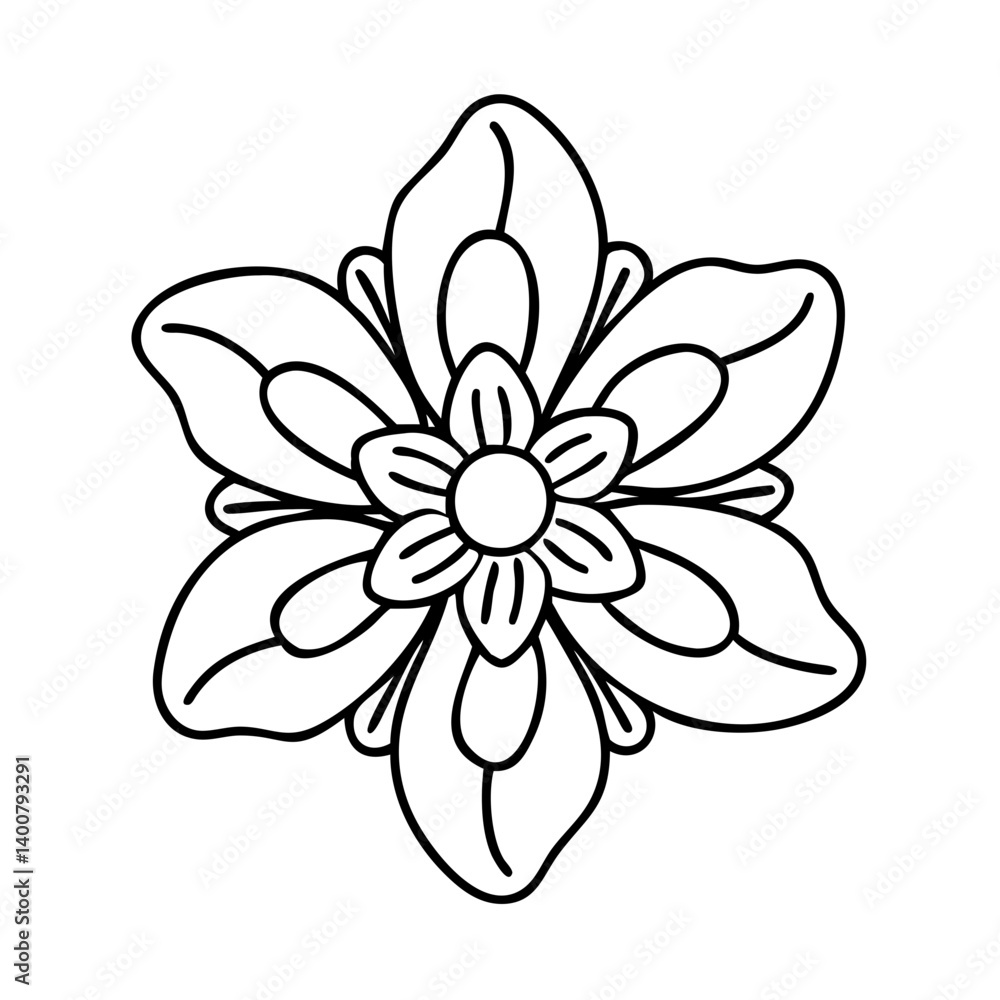 Fototapeta premium anemopsis yerba mansa flower icon, anemopsis yerba mansa flower vector illustration-simple illustration of anemopsis yerba mansa flower, perfect for anemopsis yerba mansa flower logos and icons