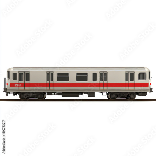 train isolated on white background