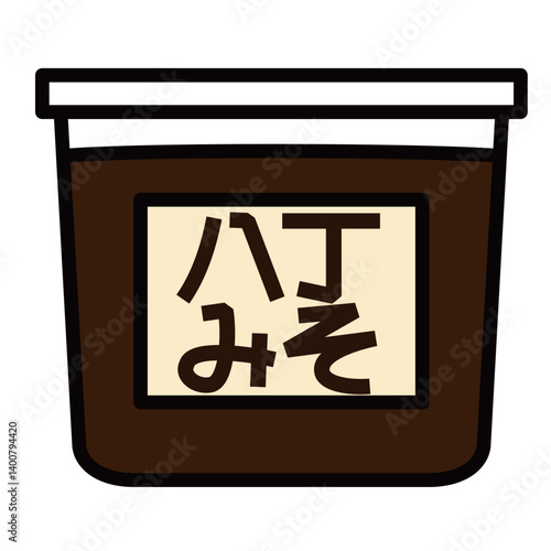 シンプルな八丁味噌のアイコン