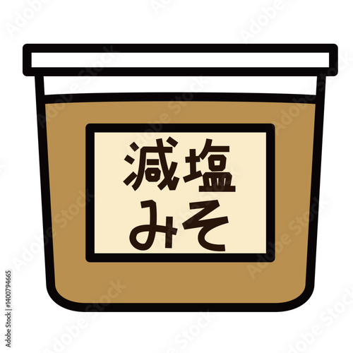 シンプルな減塩味噌のアイコン