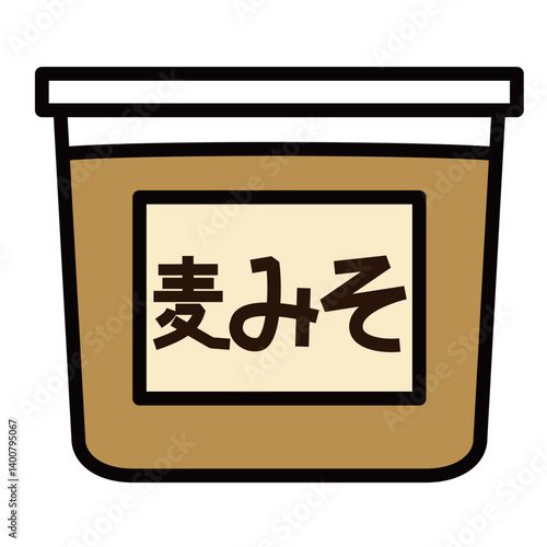 シンプルな麦味噌のアイコン