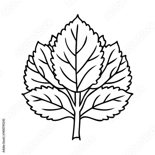 beech tree icon, beech tree vector illustration-simple illustration of beech tree, perfect for beech tree logos and icons