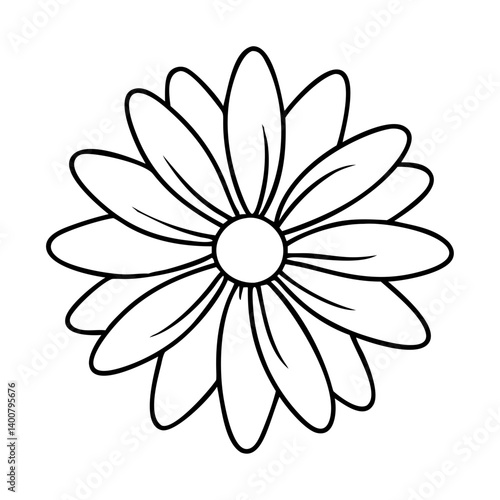 black eyesusand flower icon, black eyesusand flower vector illustration-simple illustration of black eyesusand flower, perfect for black eyesusand flower logos and icons