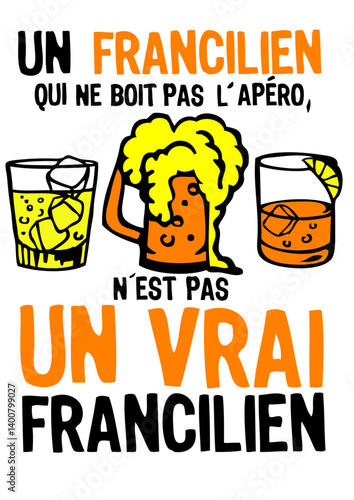 francilien apero boit pas vrai alcool biere humour