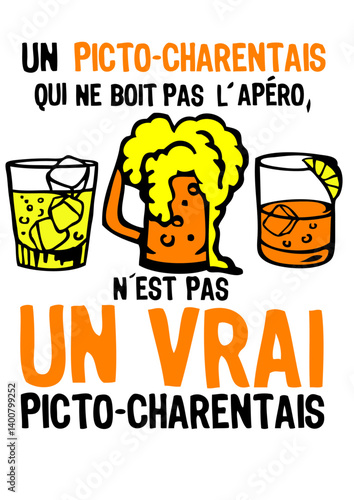 picto charentais apero boit pas vrai alcool biere humour