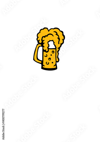 verre apero biere dessin