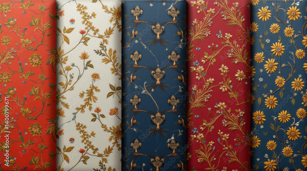 Textile Patterns Close-Up: Exquisite Background for Fashion Design Textile Patterns Close-Up: Exquisite Background for Fashion Design