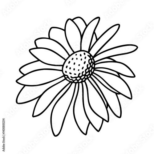 coneflower echinacea flower icon, coneflower echinacea flower vector illustration-simple illustration of coneflower echinacea flower, perfect for coneflower echinacea flower logos and icons