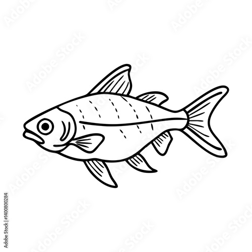 congo tetra fish icon, congo tetra fish vector illustration-simple illustration of congo tetra fish, perfect for congo tetra fish logos and icons