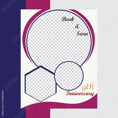 Bard And Sara 9th Anniversary Flyer design