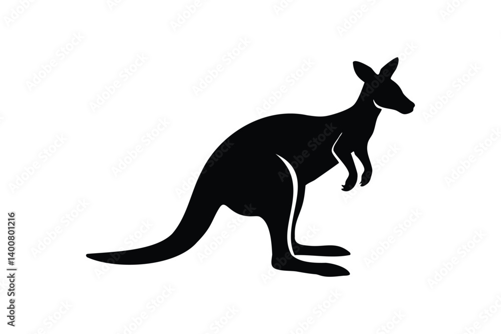 Kangaroo silhouette Kangaroo silhouette