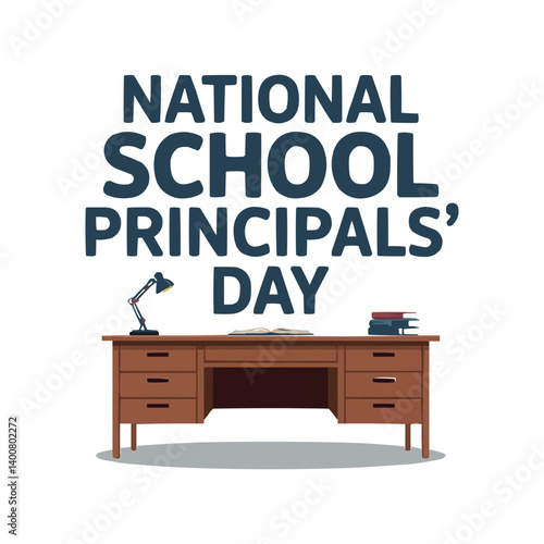 National School Principals Day USA Vector Illustration Honoring Educational Leadership