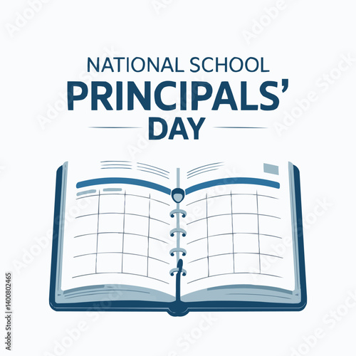 National School Principals Day USA Vector Illustration Honoring Educational Leadership