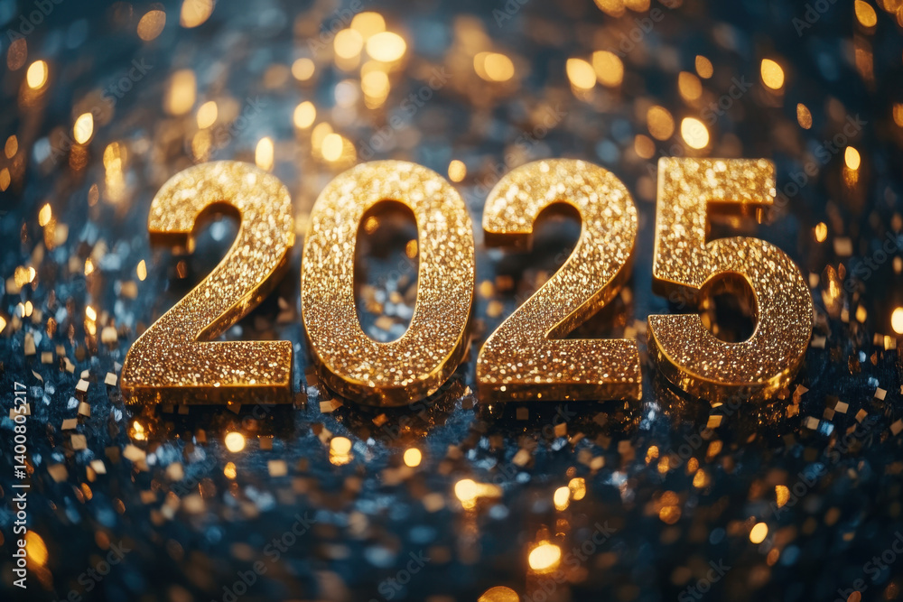 Golden 2020 sign shining on black background. Golden 2020 sign shining on black background.