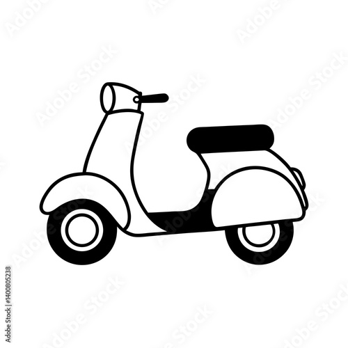 Wallpaper Mural retro vintage scooter Torontodigital.ca