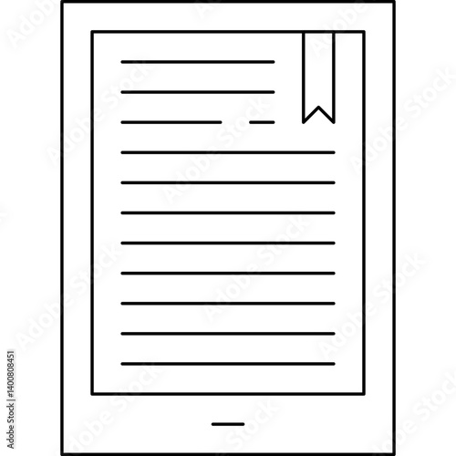EBook icon single vector illustration