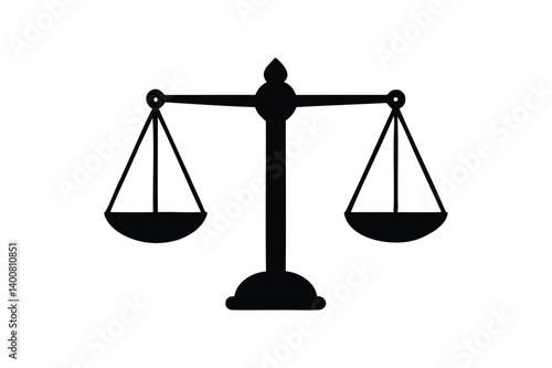 Scale icon silhouette