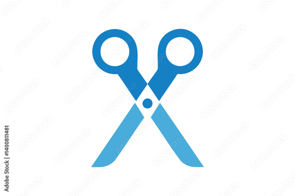 Scissors icon vector on white background Scissors icon vector on white background