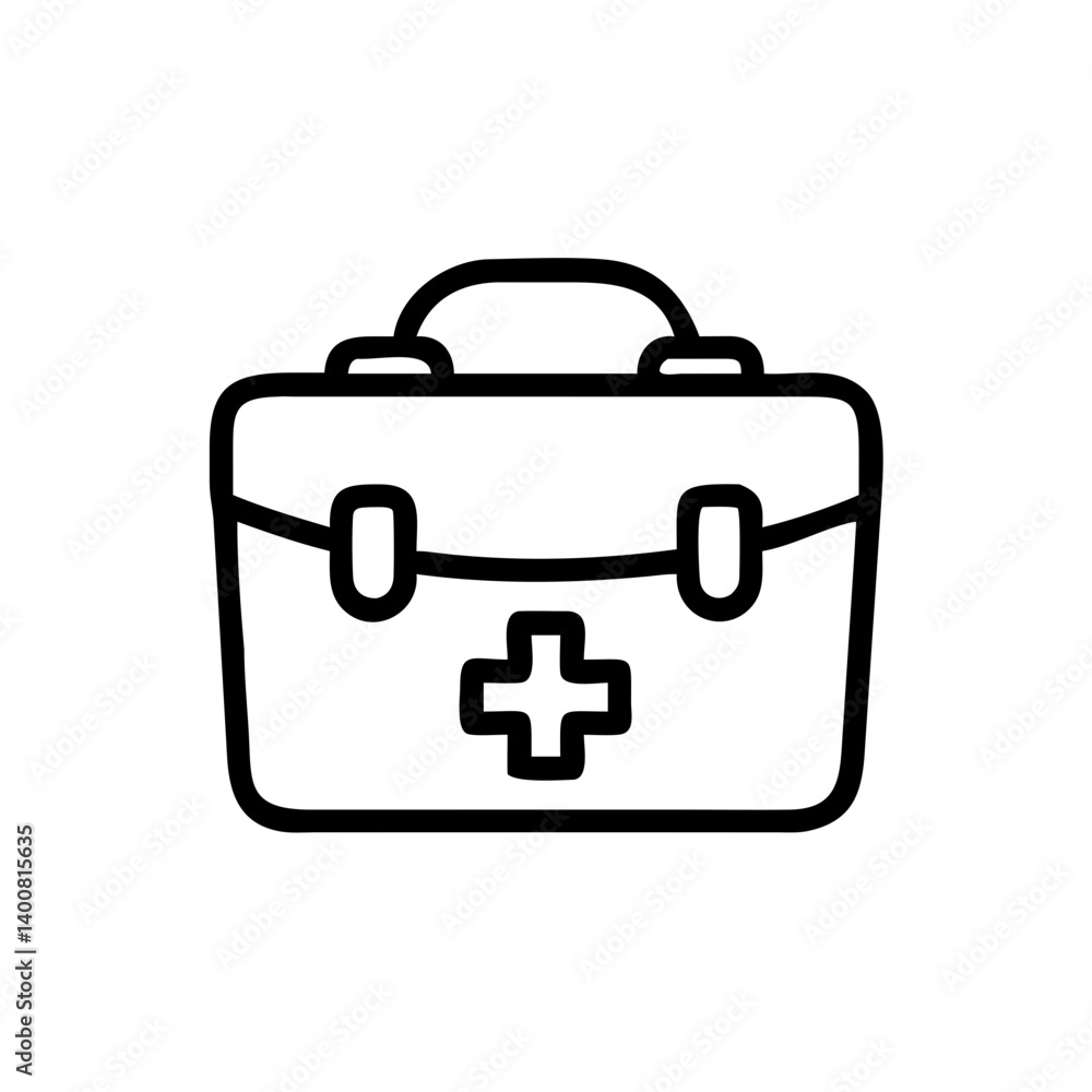 Icon of a doctorchest / first aid kit Icon of a doctorchest / first aid kit