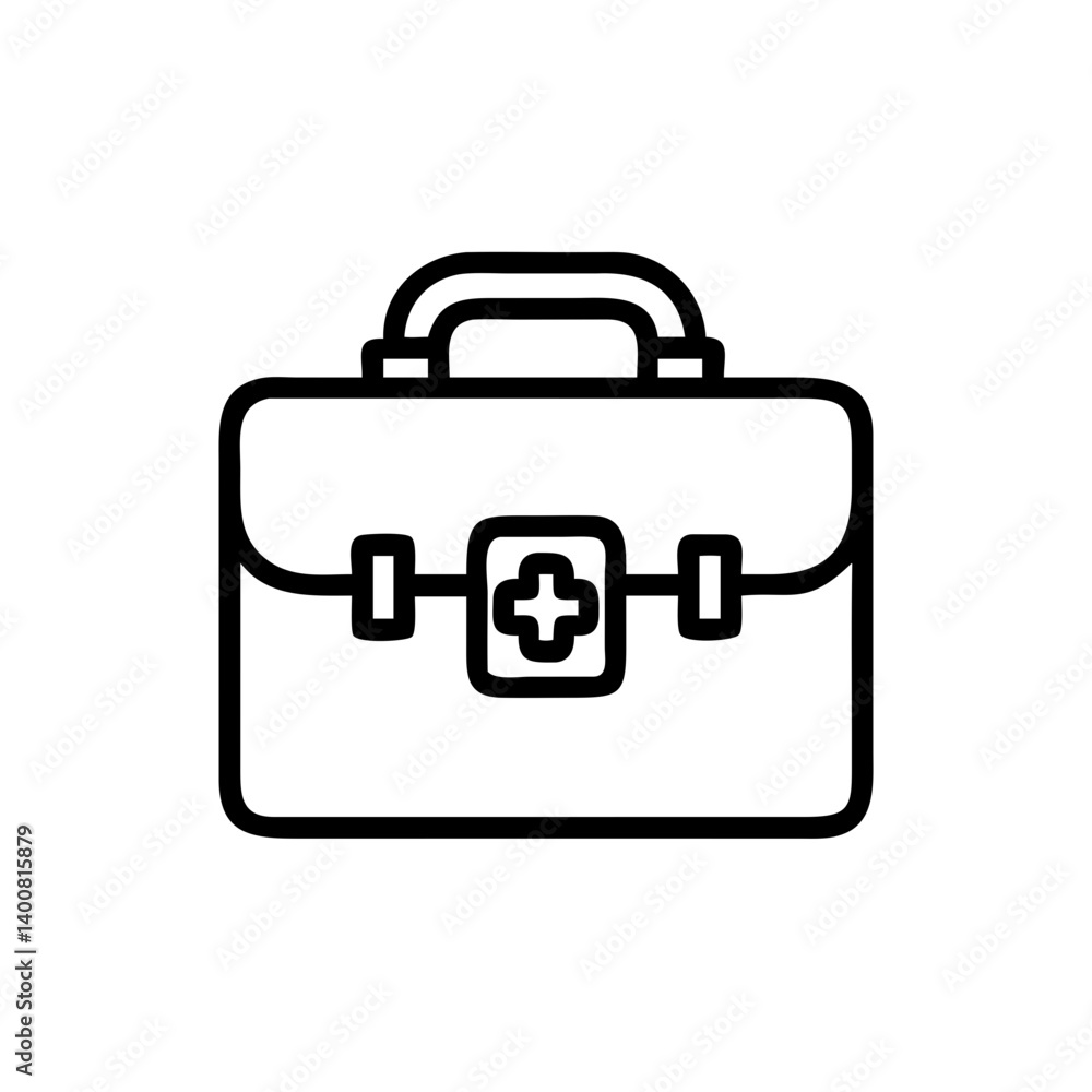 Icon of a doctorchest / first aid kit Icon of a doctorchest / first aid kit