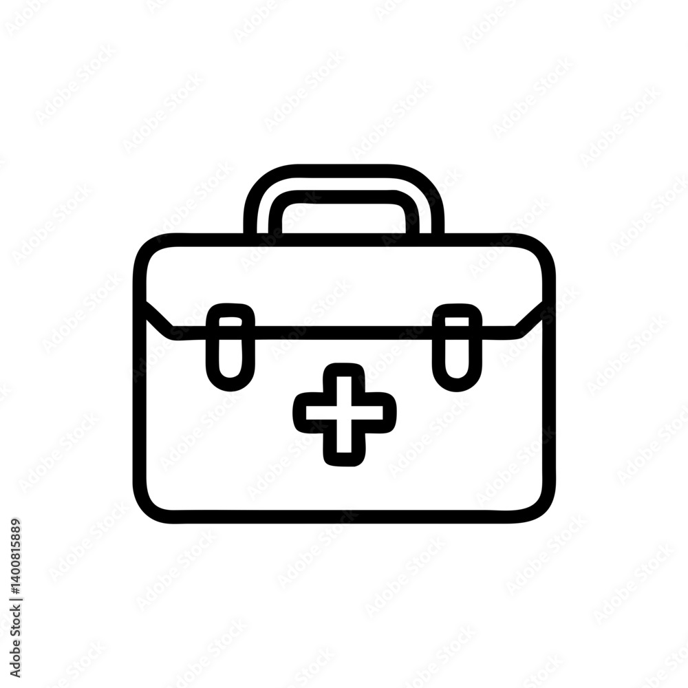 Icon of a doctorchest / first aid kit Icon of a doctorchest / first aid kit