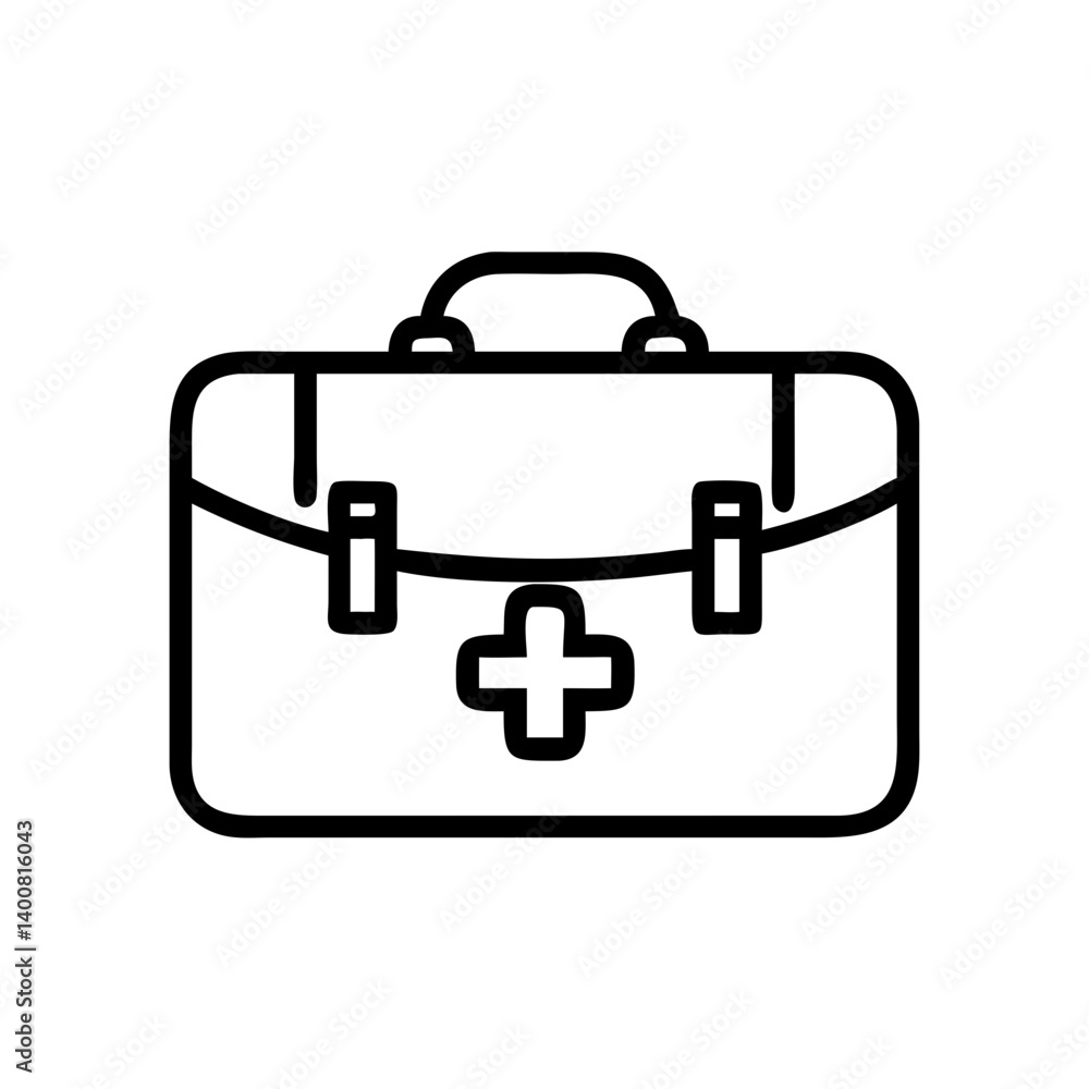 Icon of a doctorchest / first aid kit Icon of a doctorchest / first aid kit
