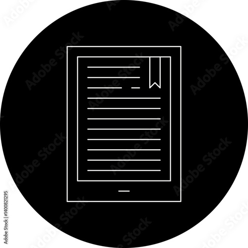 EBook icon single vector illustration