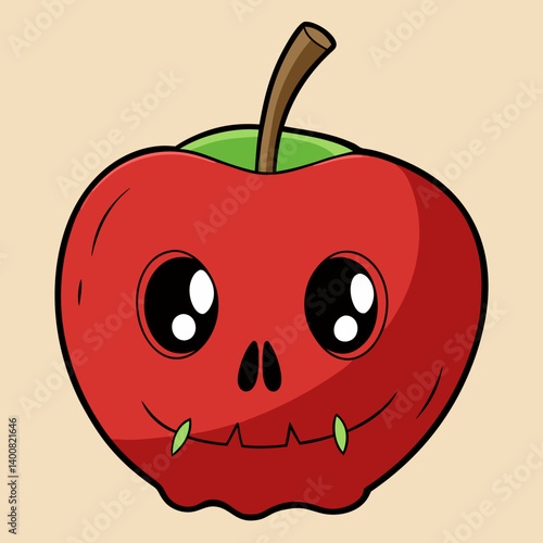 Wallpaper Mural poison apple vector art. Helloween related vector art. Torontodigital.ca