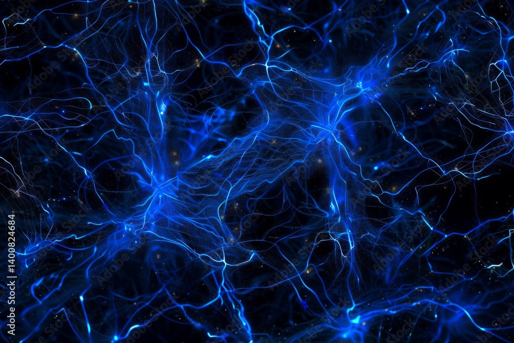 Obraz premium Abstract Blue Watercolor Ocean Texture