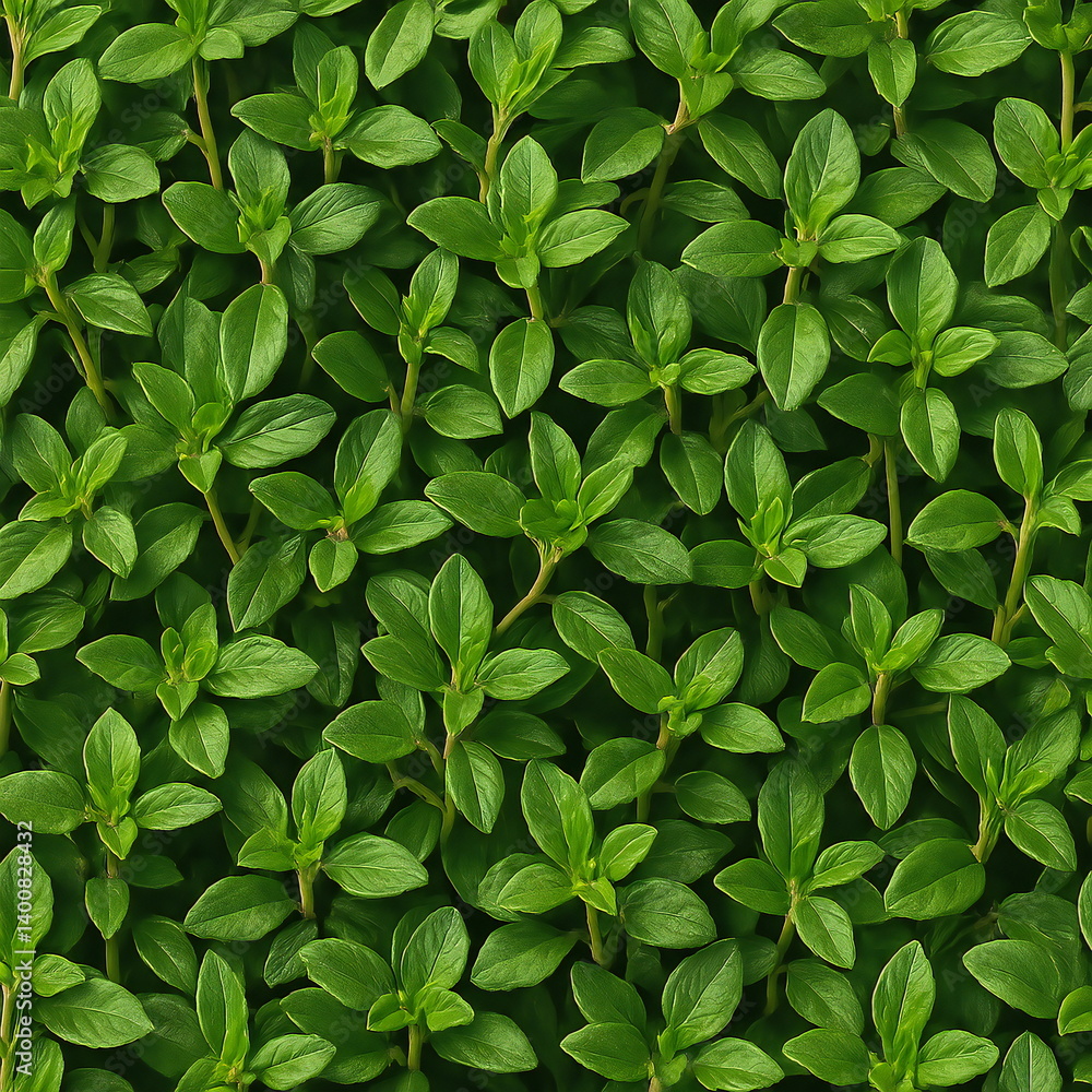 Seamless pattern featuring vibrant green leaves arranged closely for an organic and fresh aesthetic suitable for various designs Seamless pattern featuring vibrant green leaves arranged closely for an organic and fresh aesthetic suitable for various designs