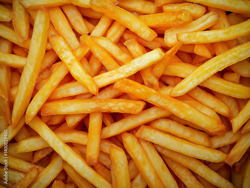 french fries background highly detailed, fried food concept photo