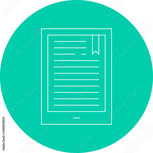 EBook icon single vector illustration