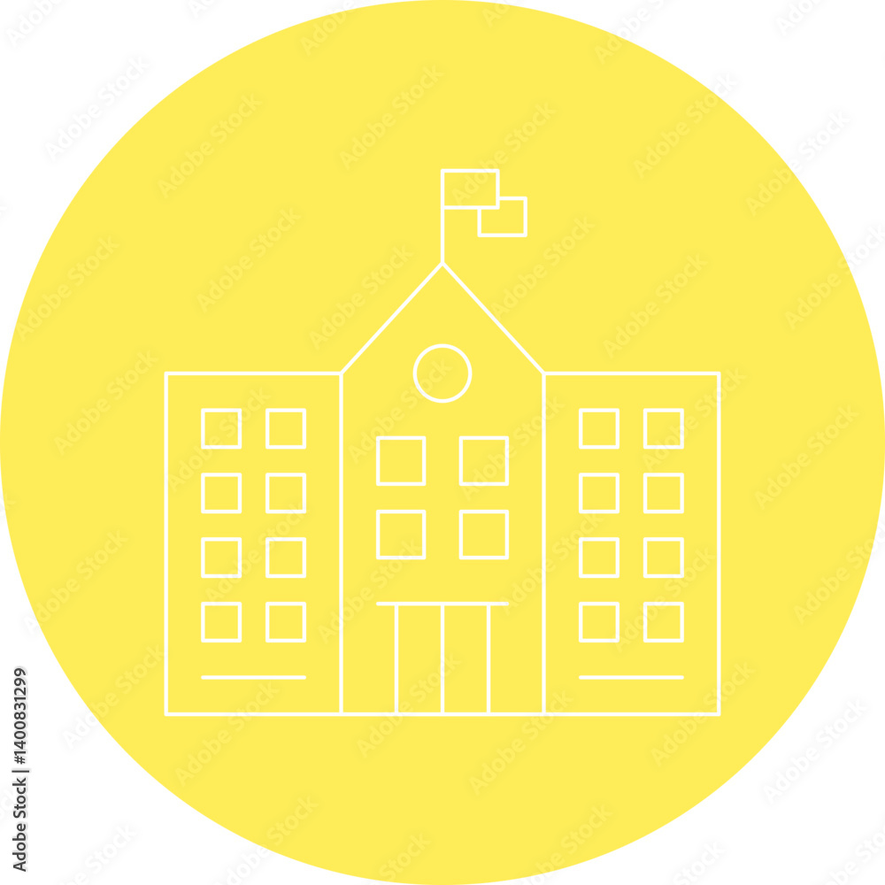 University icon single vector illustration University icon single vector illustration