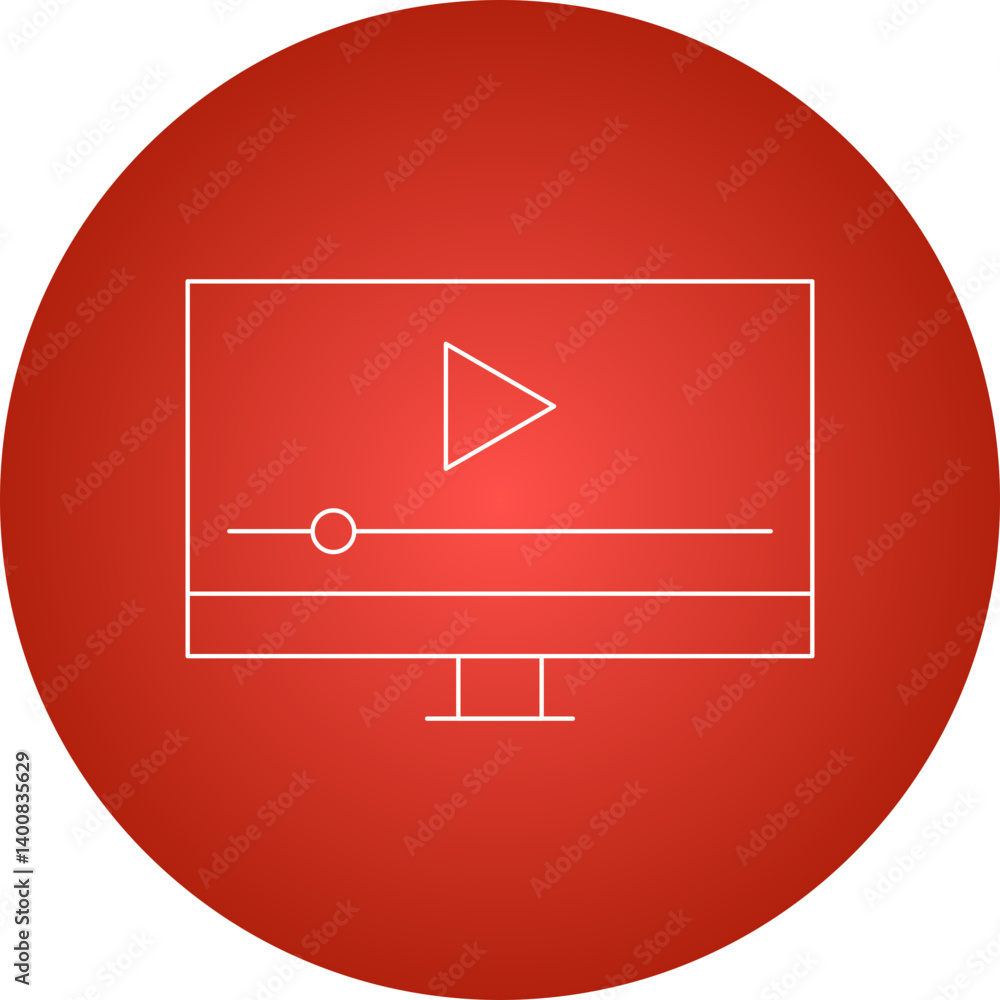 Online Lecture icon single vector illustration Online Lecture icon single vector illustration