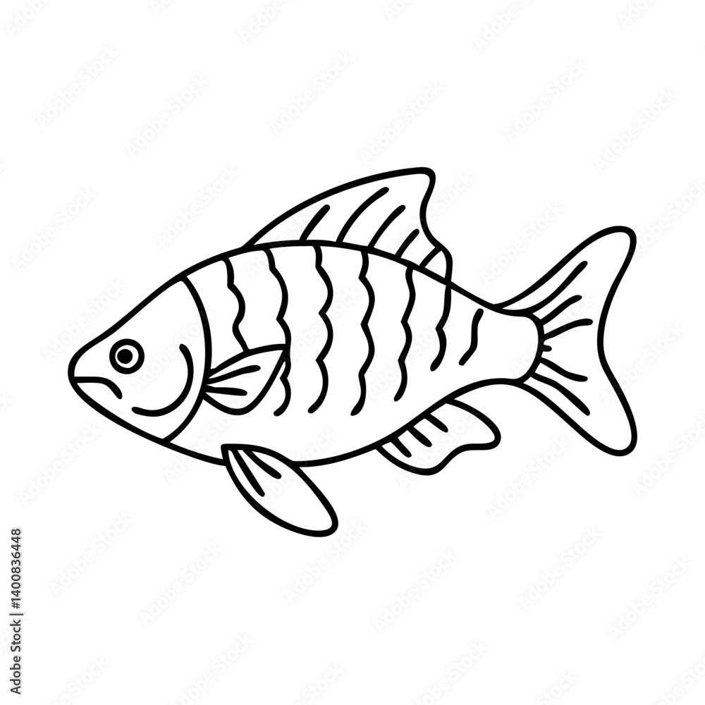 tiger barb fish icon, tiger barb fish vector illustration-simple illustration of tiger barb fish, perfect for tiger barb fish logos and icons tiger barb fish icon, tiger barb fish vector illustration-simple illustration of tiger barb fish, perfect for tiger barb fish logos and icons