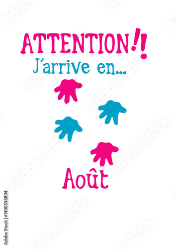 aout bebe arrive main mois enceinte naissance