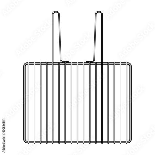 smoker grill rack cartoon vector illustration