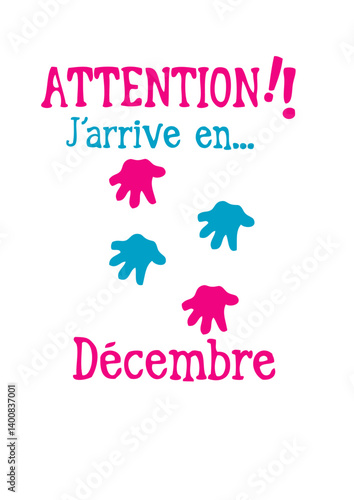 decembre bebe arrive main mois enceinte naissance