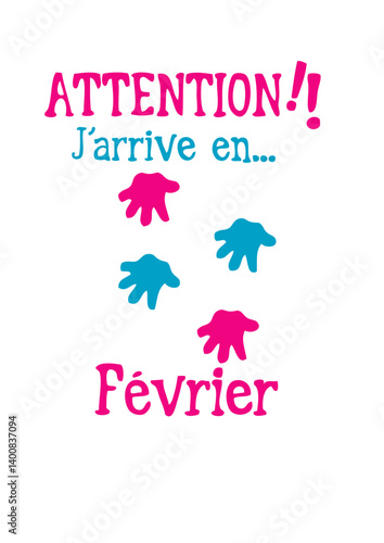 fevrier bebe arrive main mois enceinte naissance