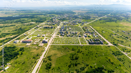 Aerial View Of Sprawling Residential Development