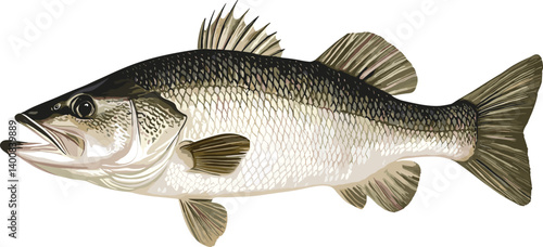 fish on a white background